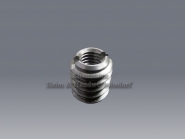 Einschraubmuttern M 06 x A 10 x L 10 mm mit Schlitz Stahl 