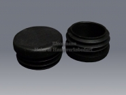 Rohrstopfen rund 35 mm schwarz für Rundrohre 