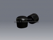 Rohrkappen schwarz 32-33 mm PVC für Rundrohre 