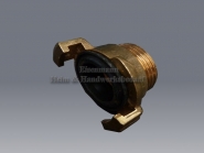 Gewindestück 1/2" AG Messing Schnellkupplung 