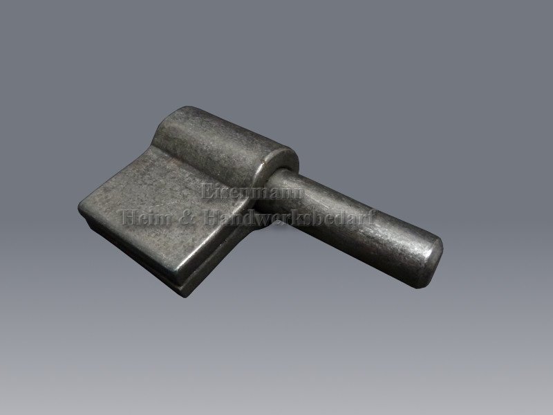 Anschweißkloben Dorn 10 - 16 mm  für Stahlzargen Torband Kloben Anschweißhaken 1 Stück L40 H45 S6,0mm