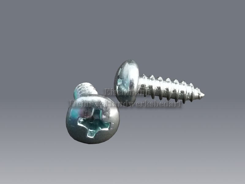 Blechschrauben 3,5 x 9,5 mm Linsenkopf DIN 7981 verzinkt PH 