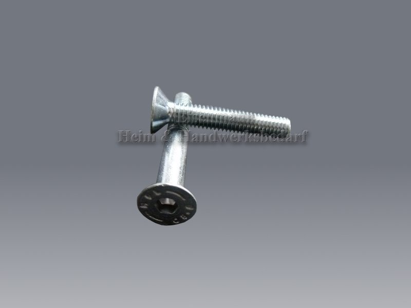 Senkschrauben M6 x 16 mm Innensechskant 8.8 DIN 7991 verzinkt 
