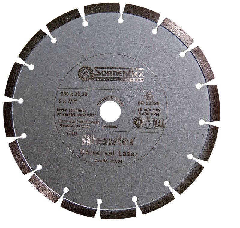 Diamant Trennscheibe 115 / 125 / 230 mm 1 Stück 230 x 2,4 x 22,23
