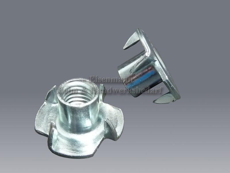 Einschlagmuttern M 05 x 8 x 17 mm verzinkt 100 Stück M 05 x8 x17 mm