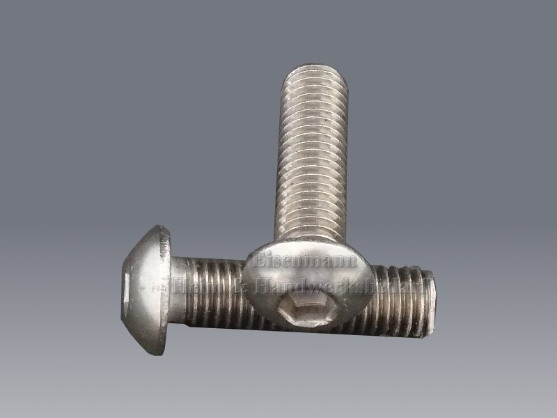 Linsenkopfschrauben M5 x 10 mm ISO 7380  A2 Edelstahl 