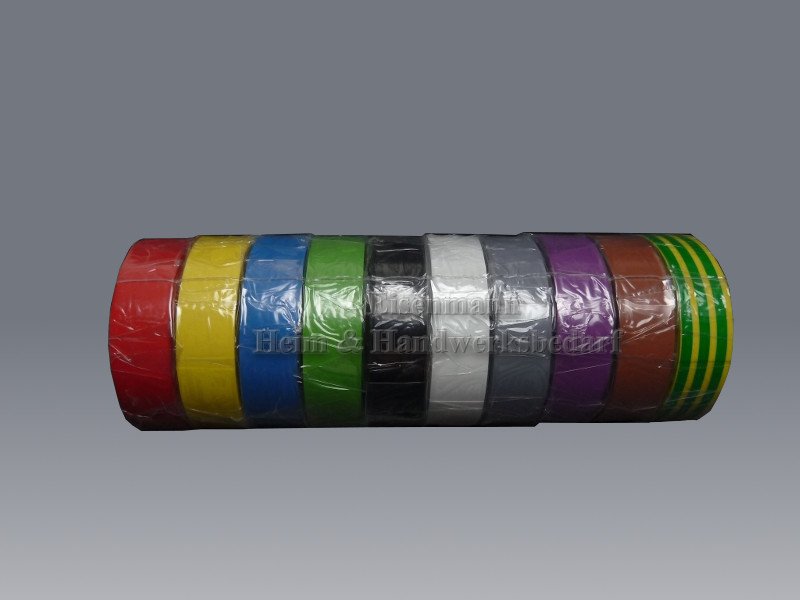 Isolierband 10 Farben sortiert VDE 5 Pack