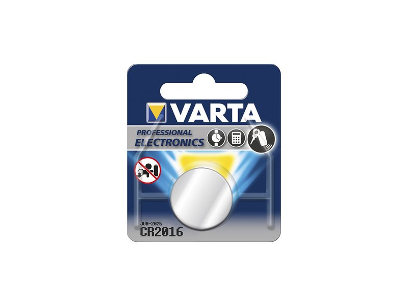 Varta Knopfzelle CR 2016 Batterie 5 Packungen