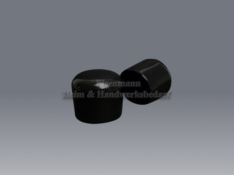 Rohrkappen schwarz 40-41 mm PVC für Rundrohre 25 Stück 40-41 mm