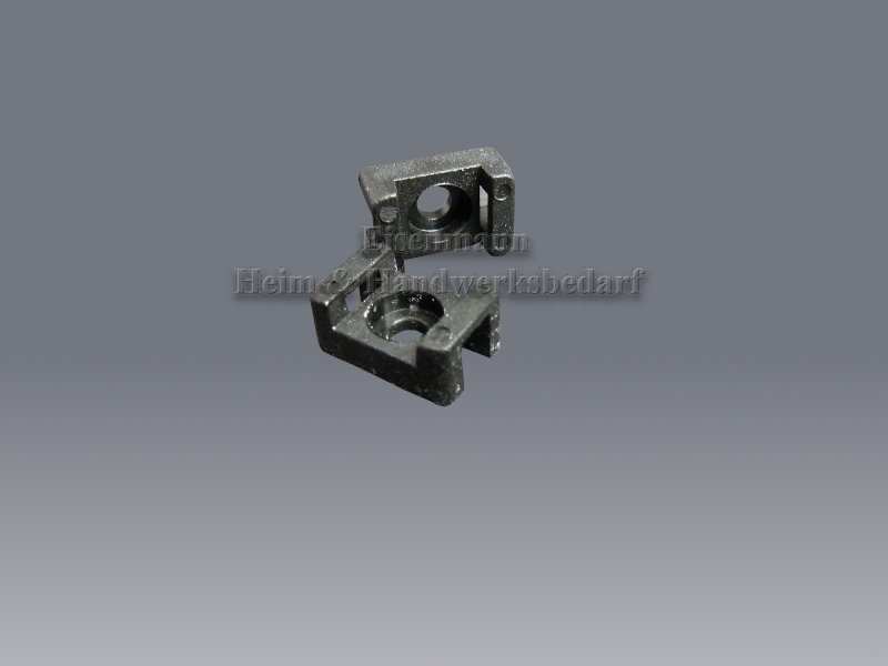 Montagesockel schwarz für Kabelbinder bis 4,8 mm 100 Stück L 14,9 x B 9,5 x H 6,9 mm
