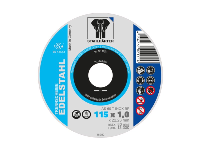 Trennscheiben Edelstahl Stahl 115 mm 